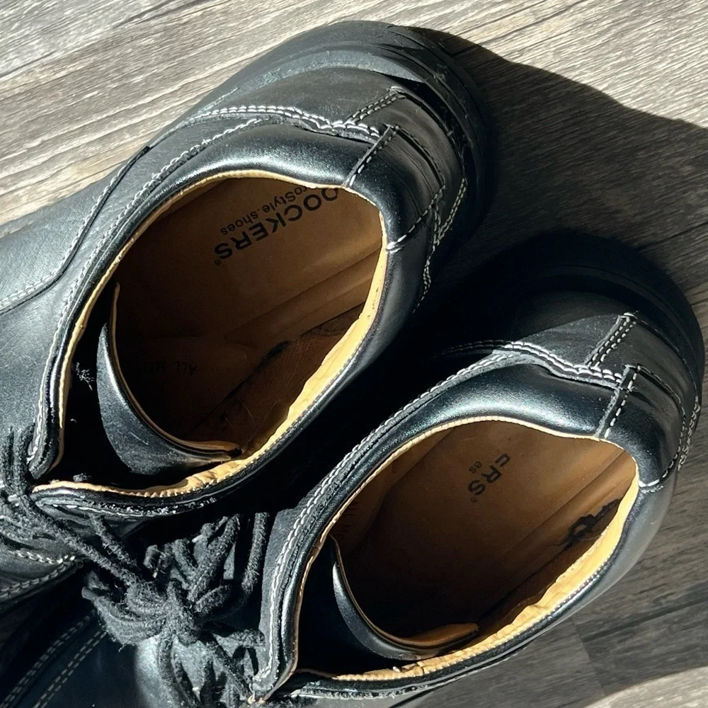 Dockers leather Black mens size 10 shoes